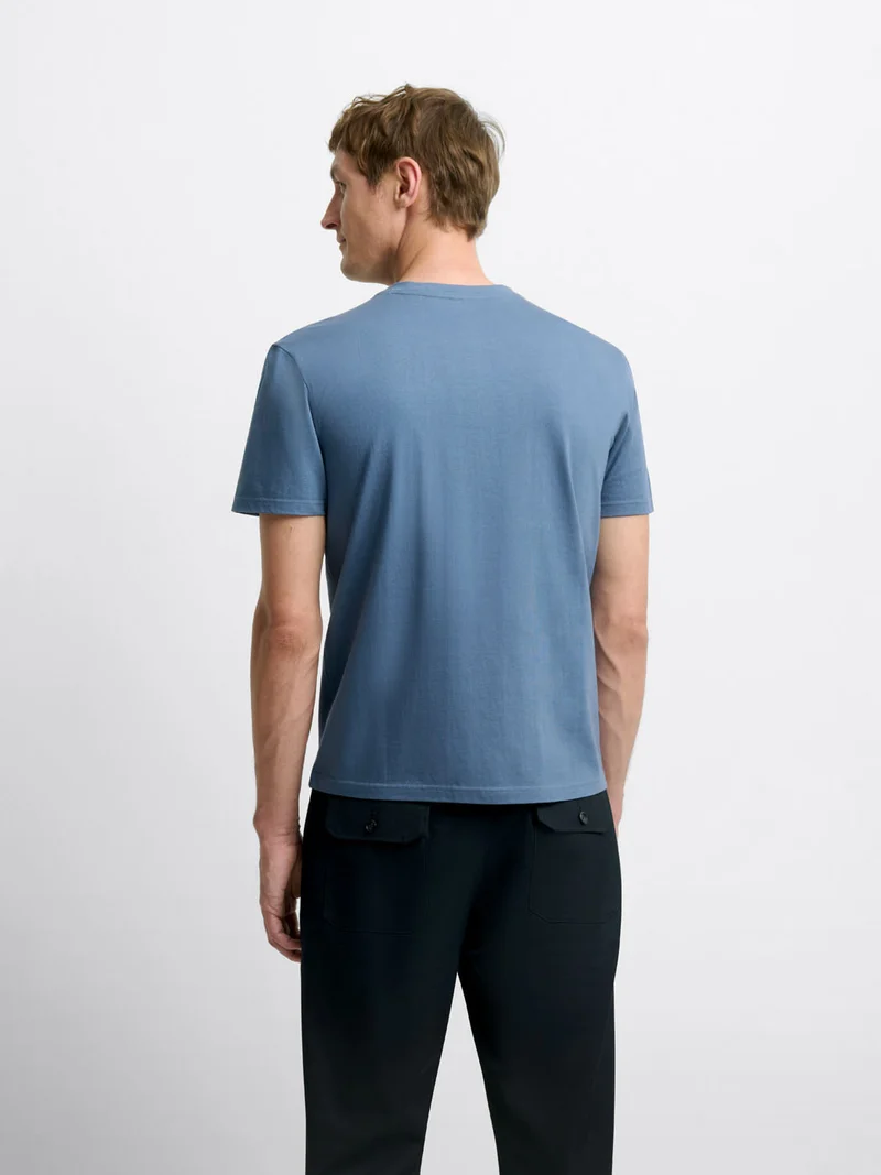 T-shirt col rond à motifs