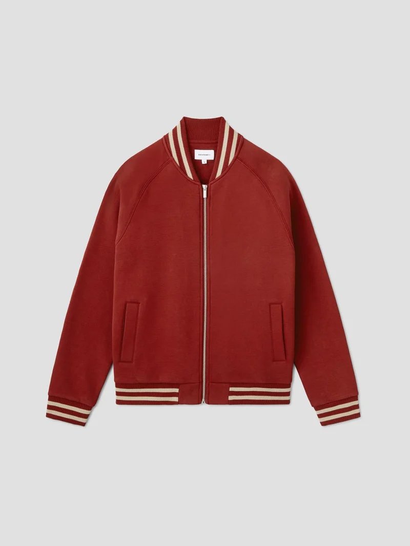 Sweat col teddy zippé