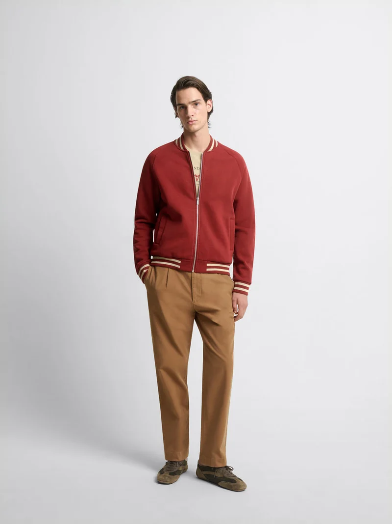 Sweat col teddy zippé