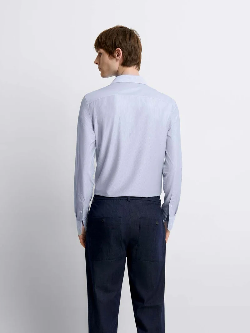 Chemise extraslim rayée