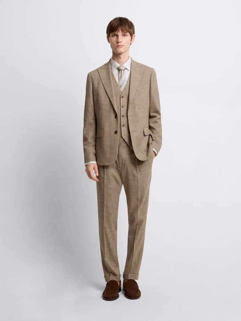 Gilet de costume pied de puce