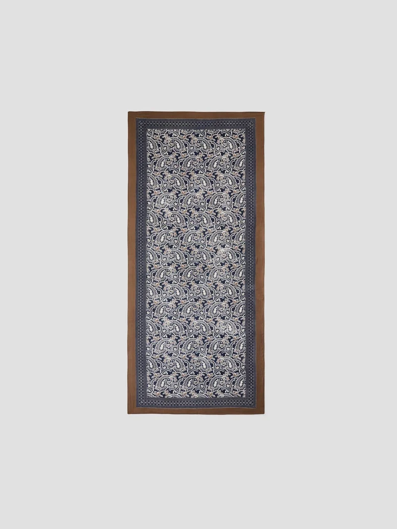 Echarpe voile en coton-modal à motifs