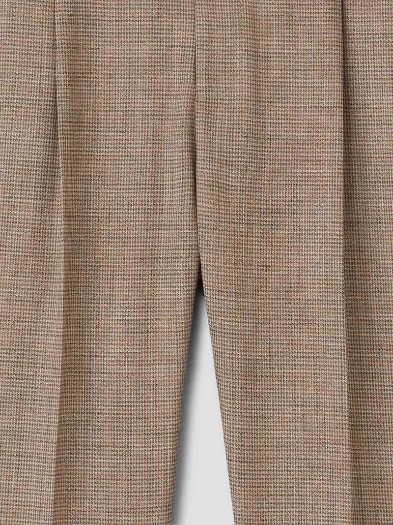 Pantalon de costume slim pied de puce