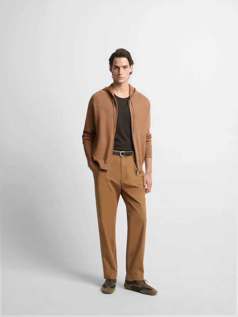 Cardigan à capuche zippé