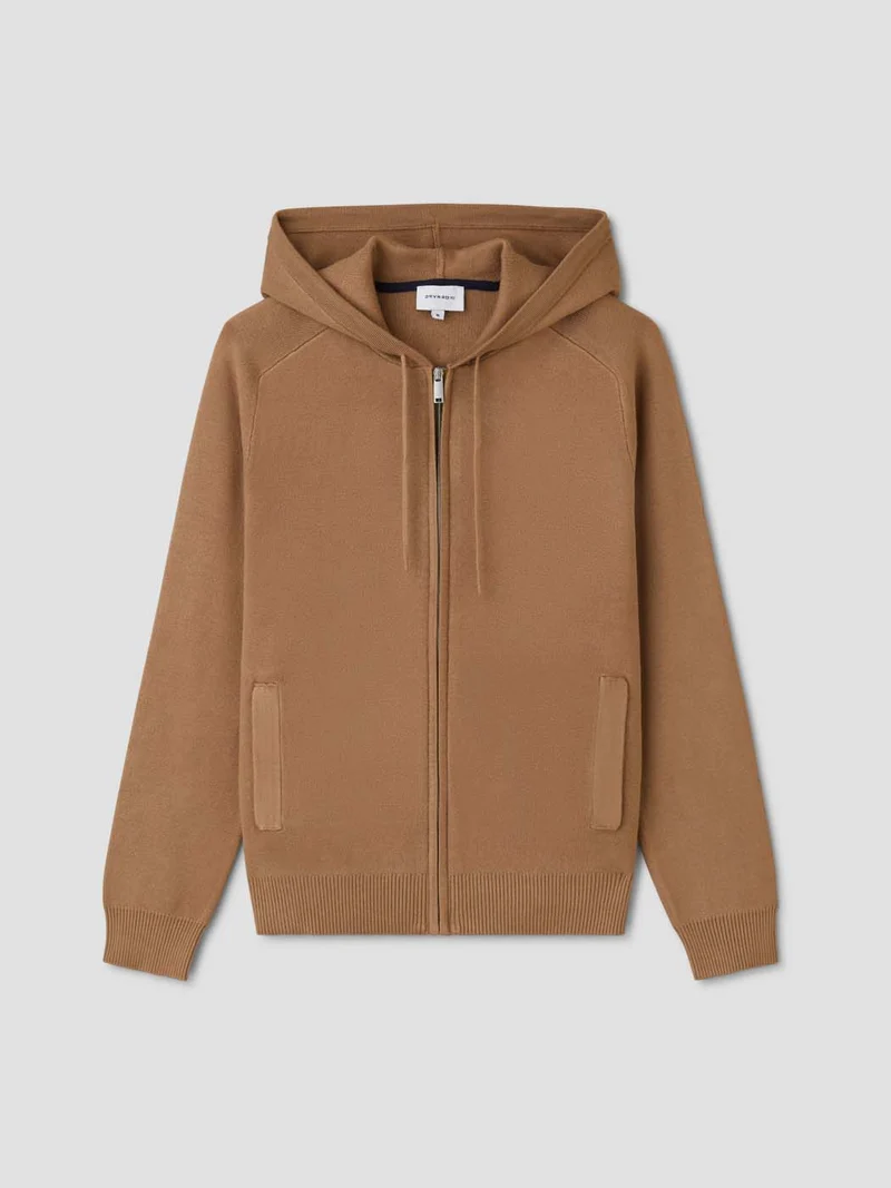 Cardigan à capuche zippé