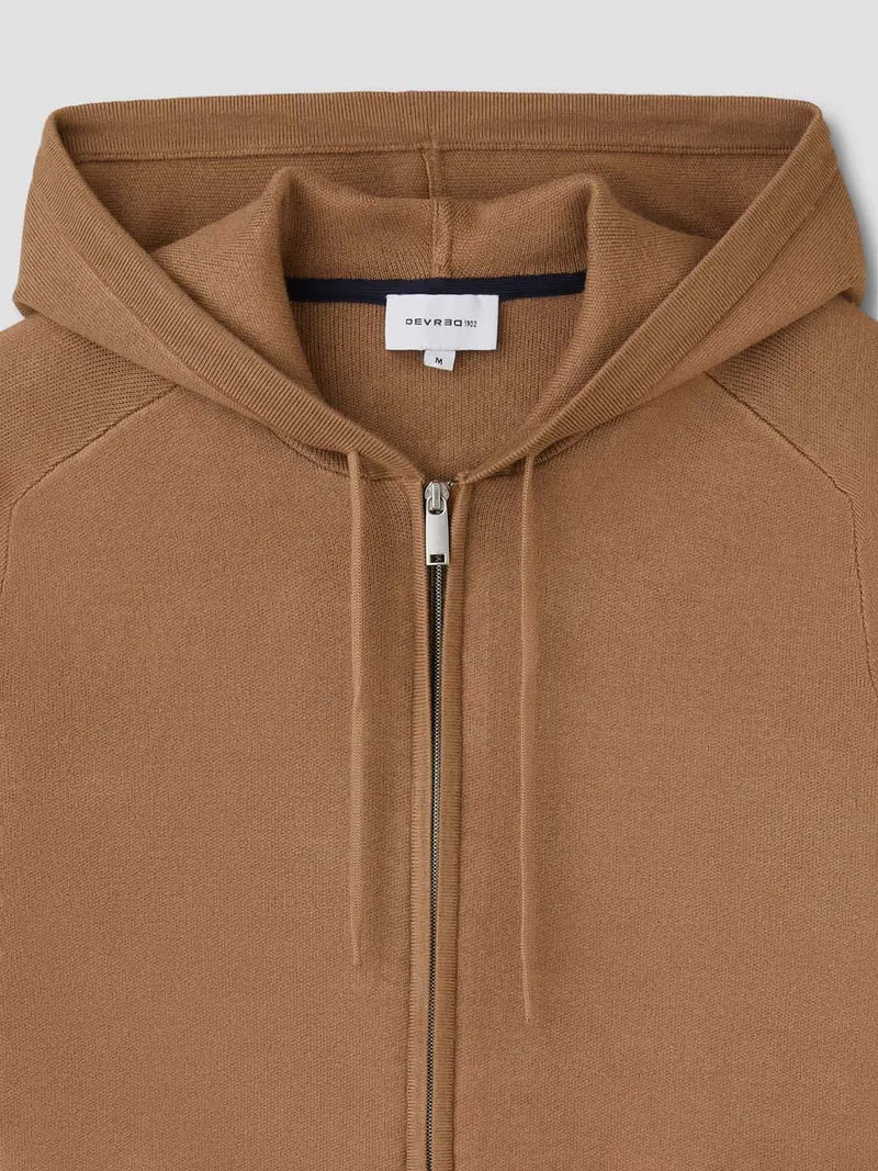 Cardigan à capuche zippé