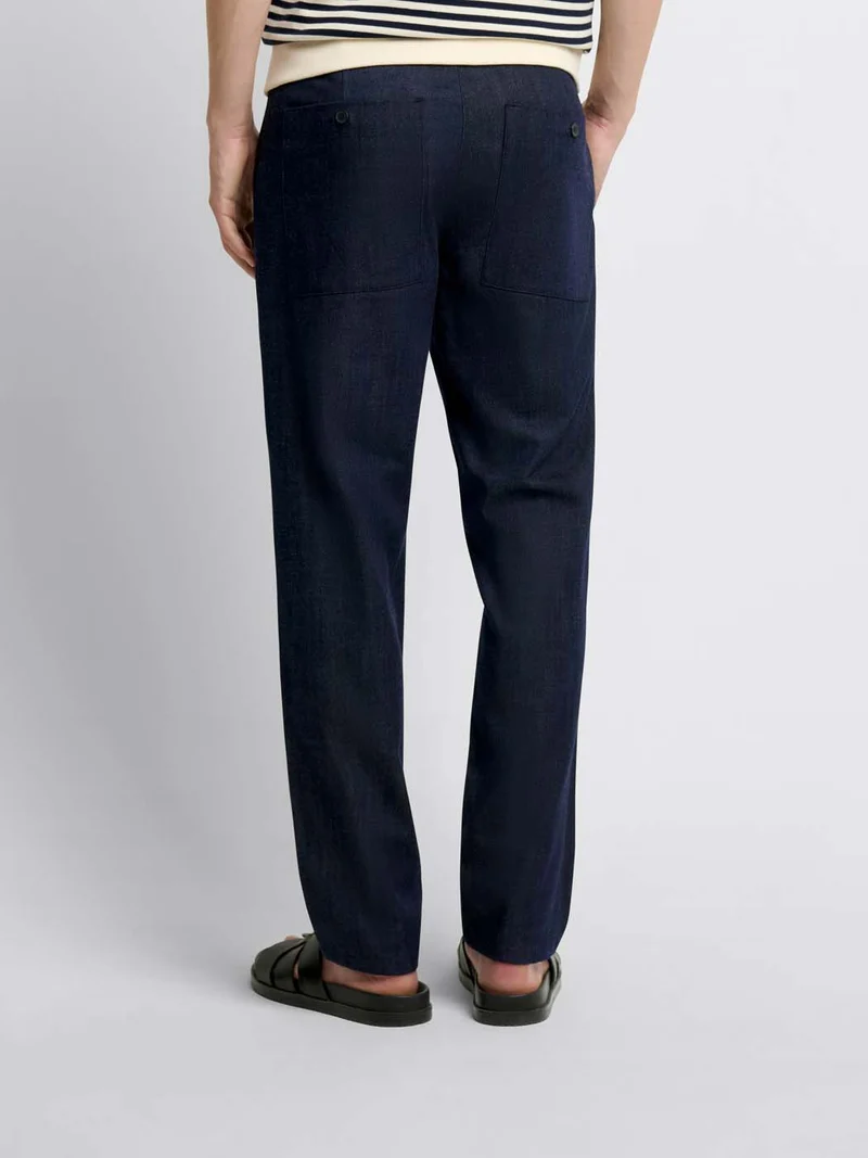 Chino en coton mélangé