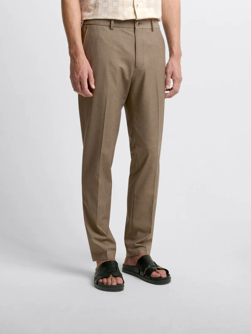 Chino taille semi-élastiquée