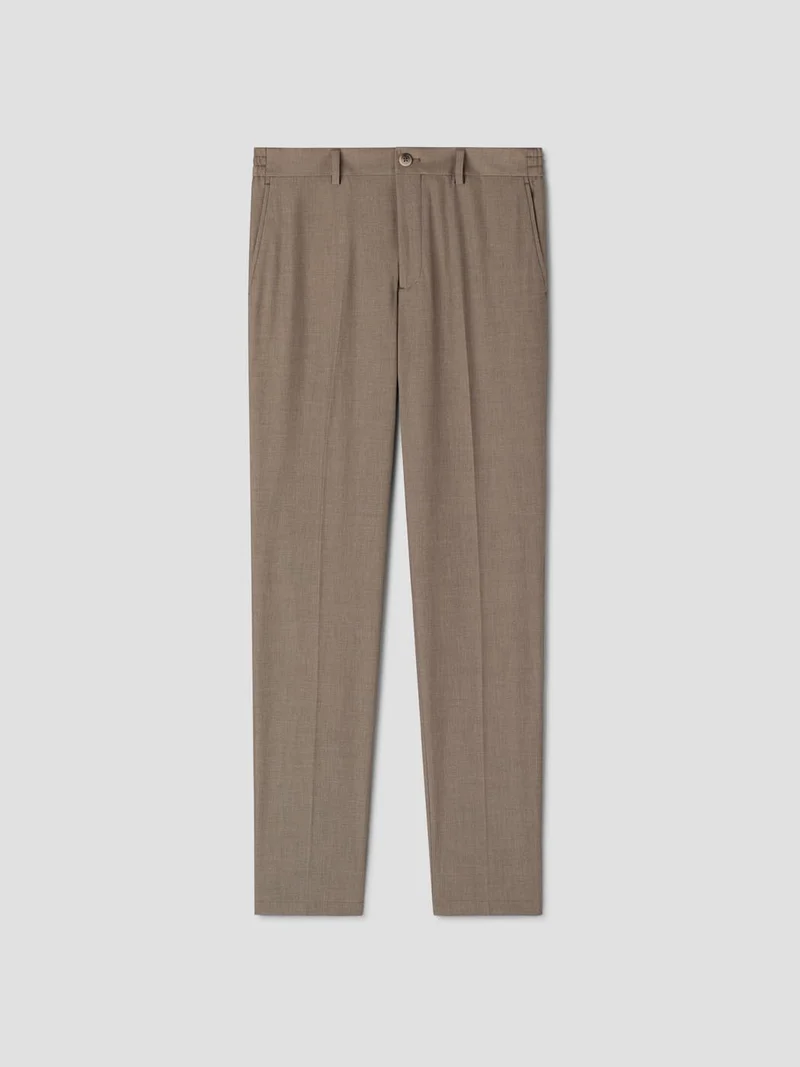 Chino taille semi-élastiquée