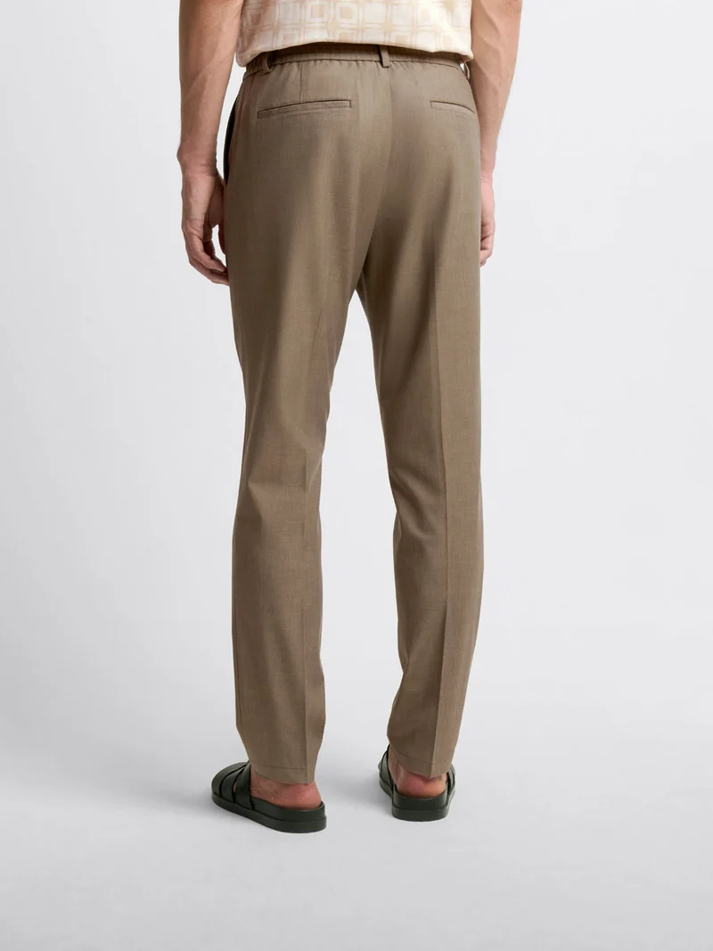 Chino taille semi-élastiquée