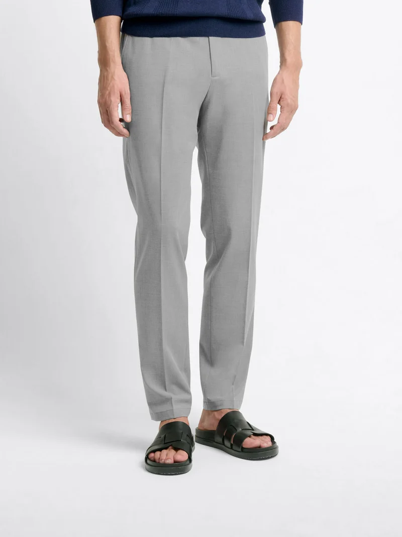 Chino taille semi-élastiquée