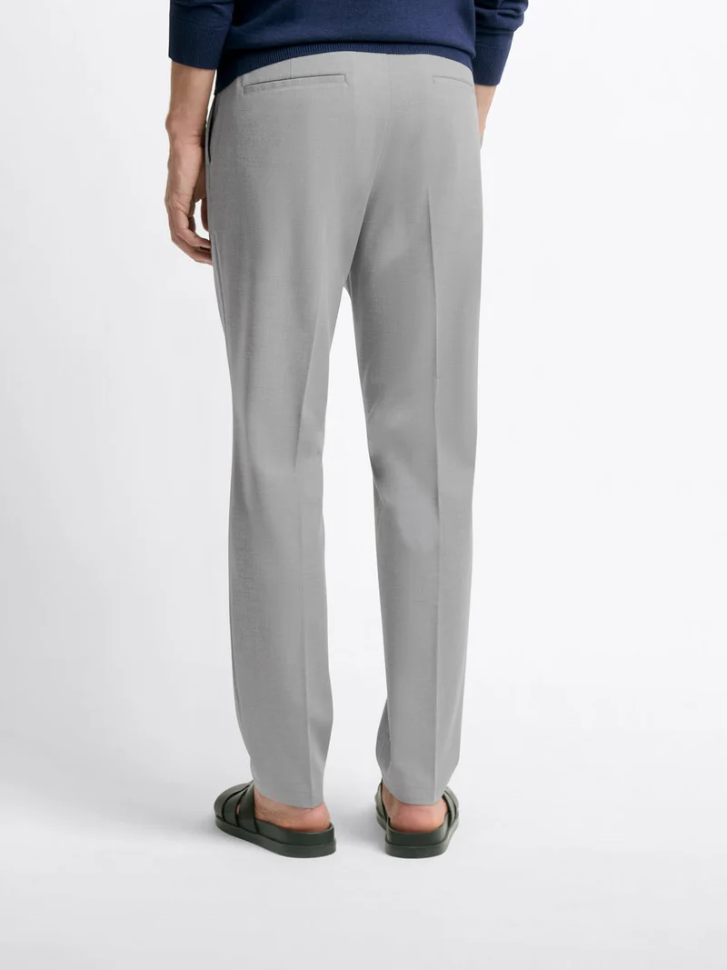 Chino taille semi-élastiquée