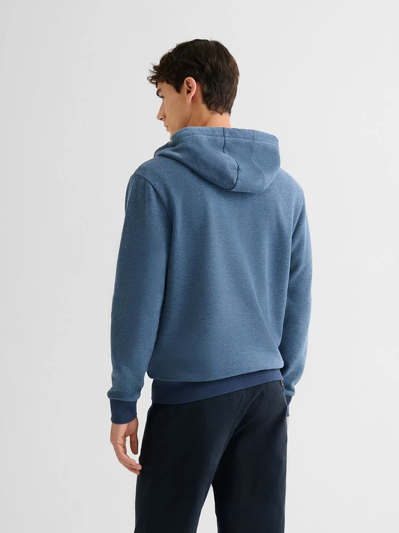 Sweat à capuche chiné