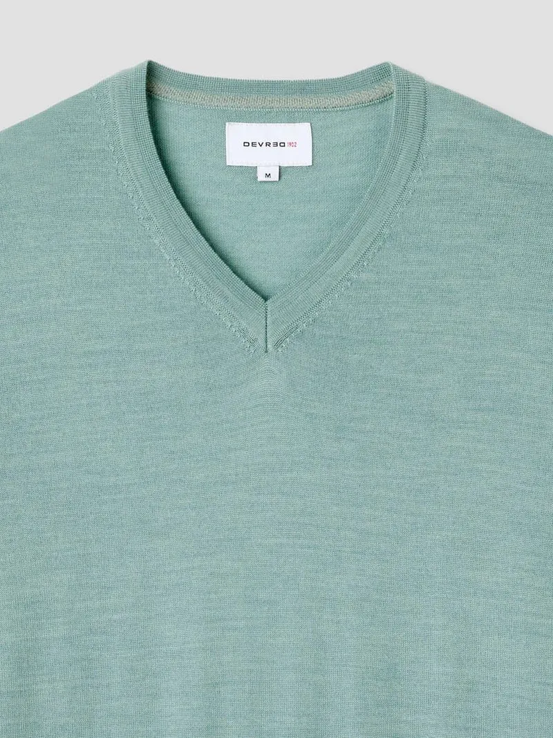 Pull col V en laine Mérinos