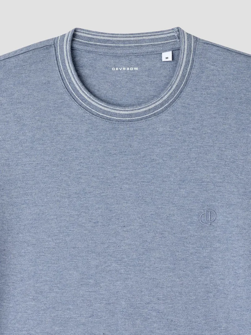 T-shirt col rond chiné
