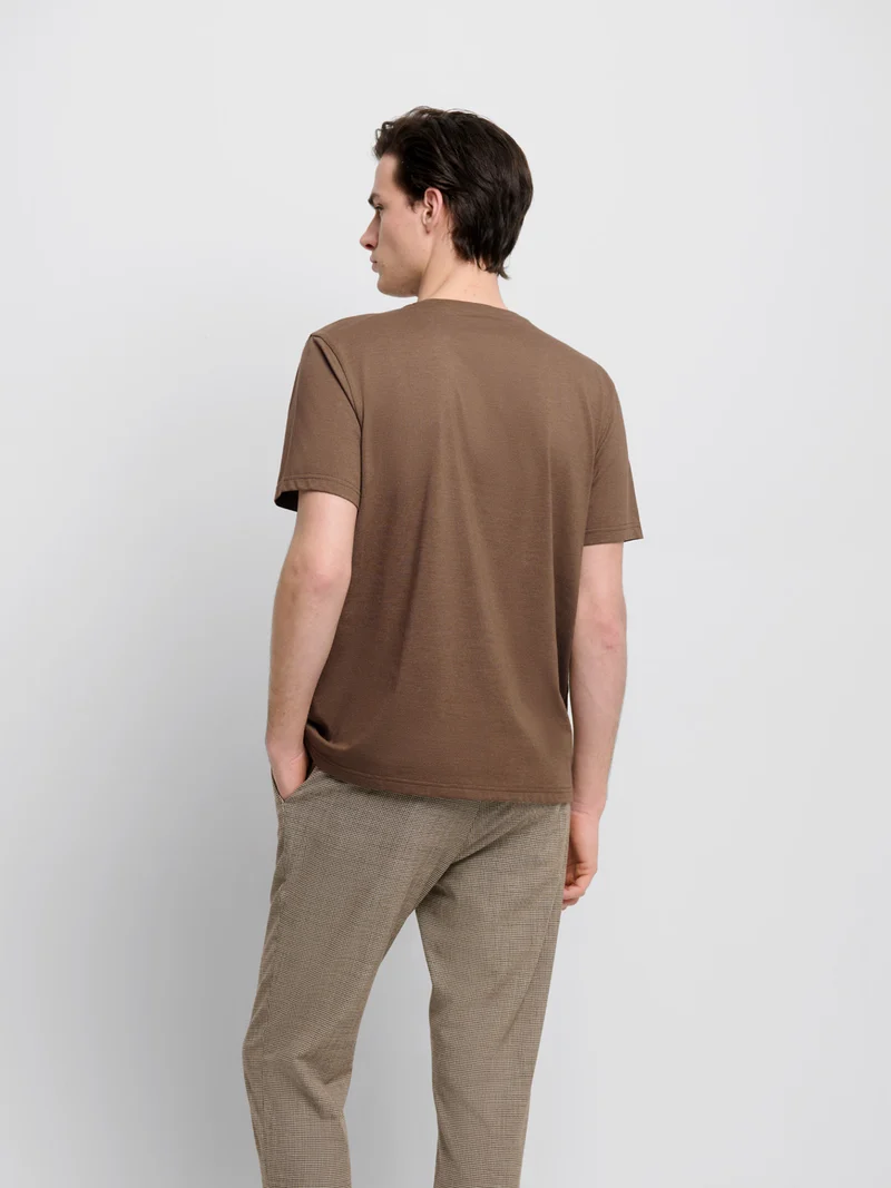 T-shirt col rond mélange coton Supima®