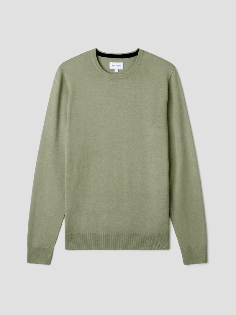 Pull col rond en viscose certifiée