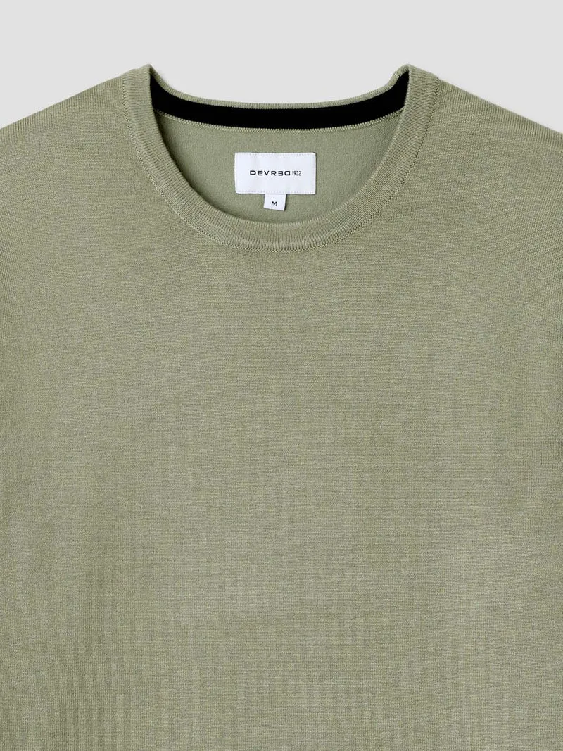 Pull col rond en viscose certifiée