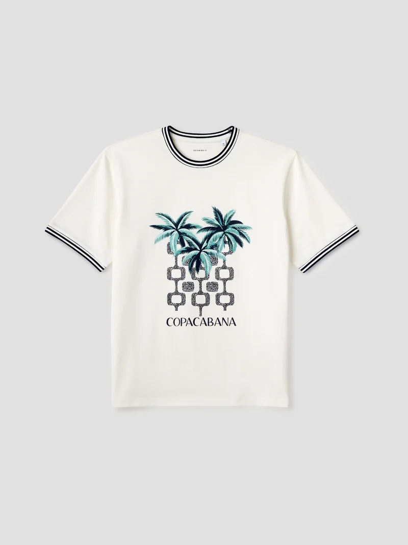 T-shirt col rond imprimé