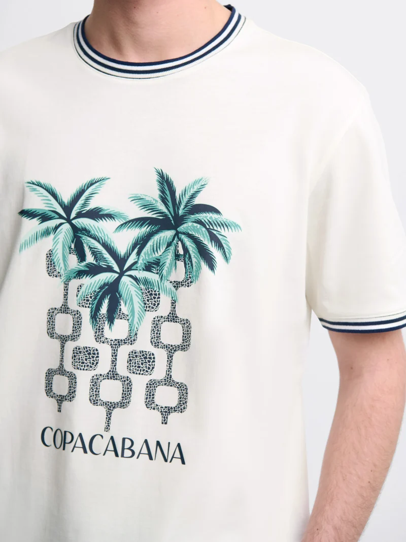 T-shirt col rond imprimé