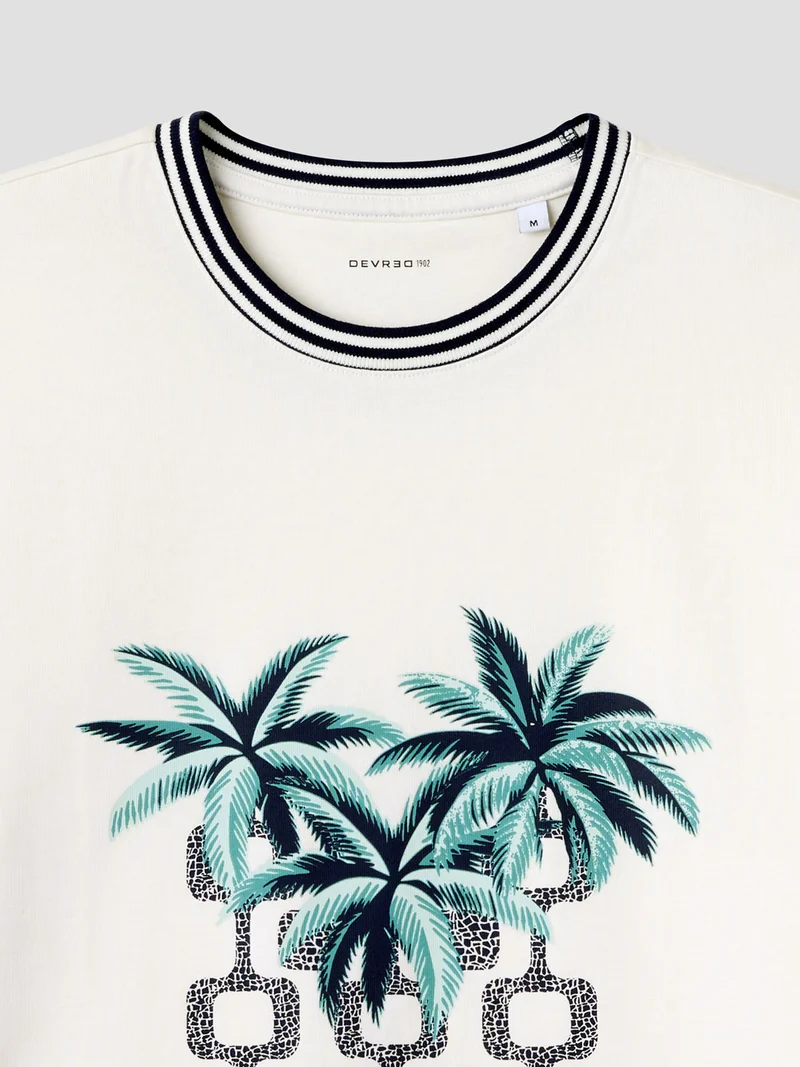T-shirt col rond imprimé