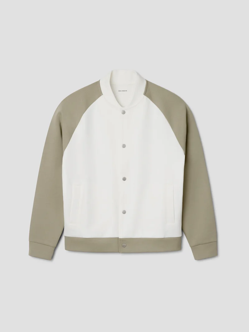Sweat col teddy bicolore