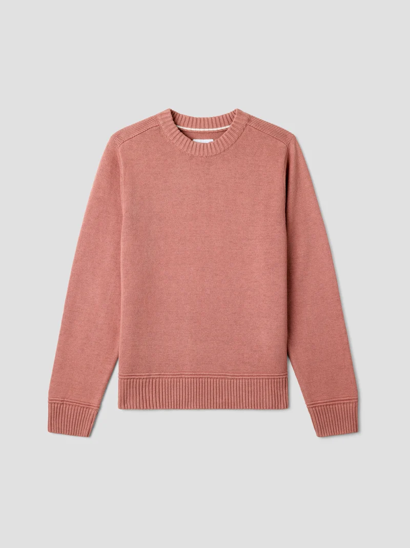 Pull col rond en coton bio