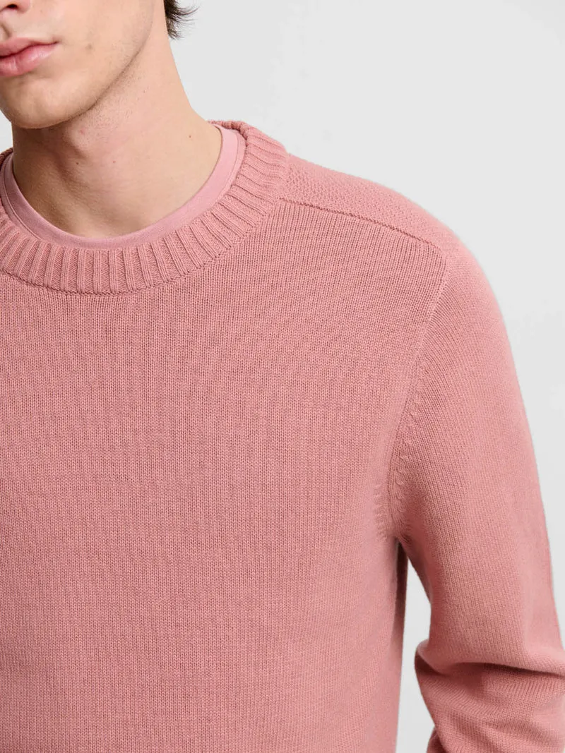 Pull col rond en coton bio