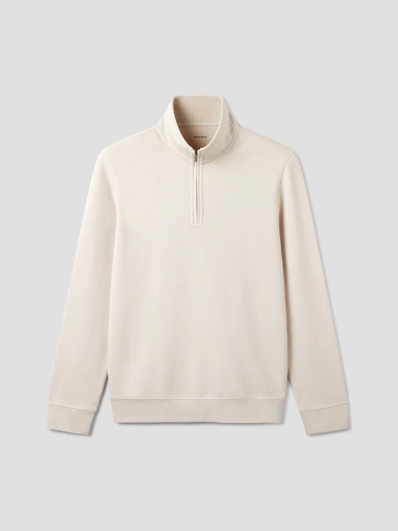 Sweat col montant zippé