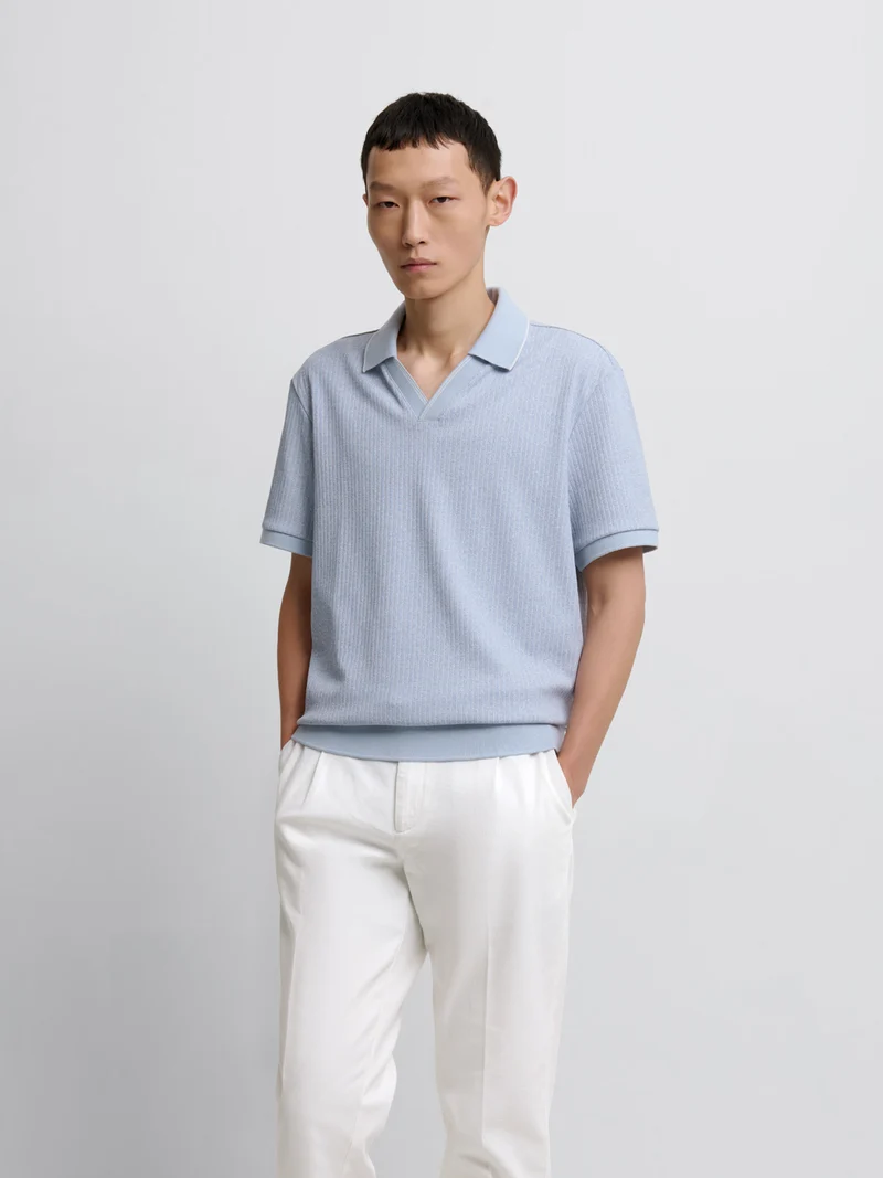 Polo col ouvert