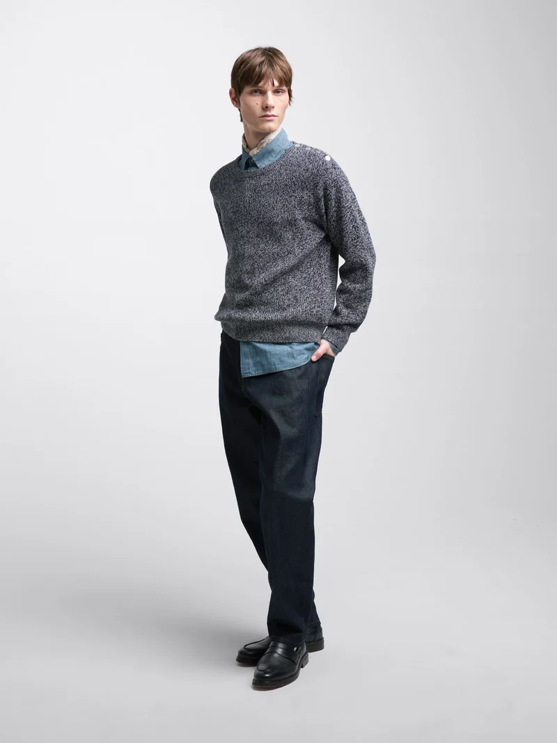 Pull col rond en coton bio - L'atelier