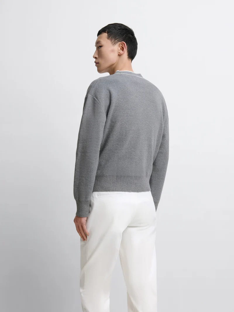Cardigan en coton mélangé