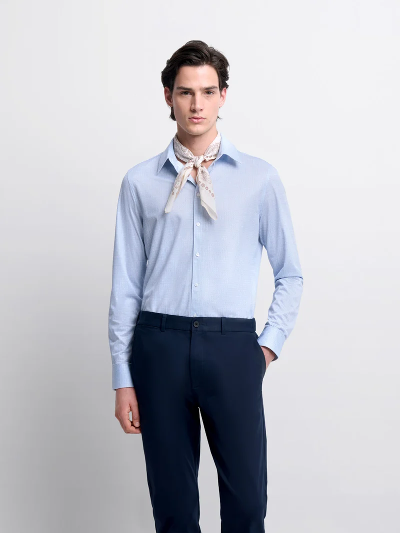 Chemise extraslim à motifs