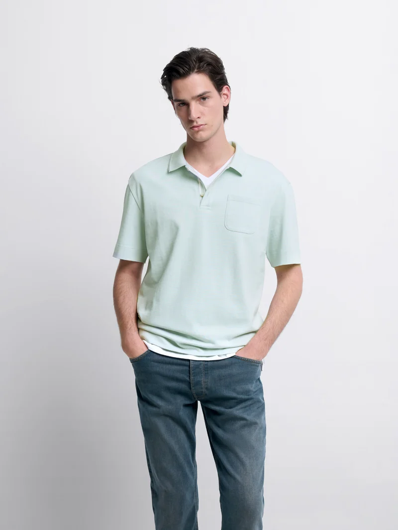 Polo col boutonné