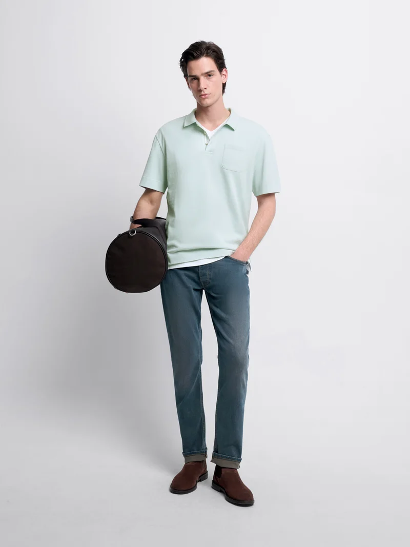 Polo col boutonné