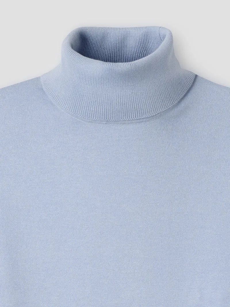 Pull col roulé en jersey