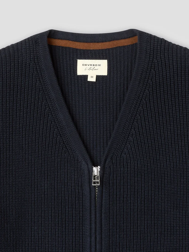 Cardigan zippé maille perlée - L'atelier