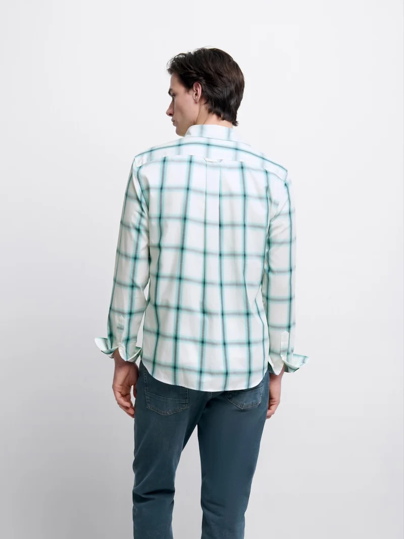 Chemise slim à carreaux