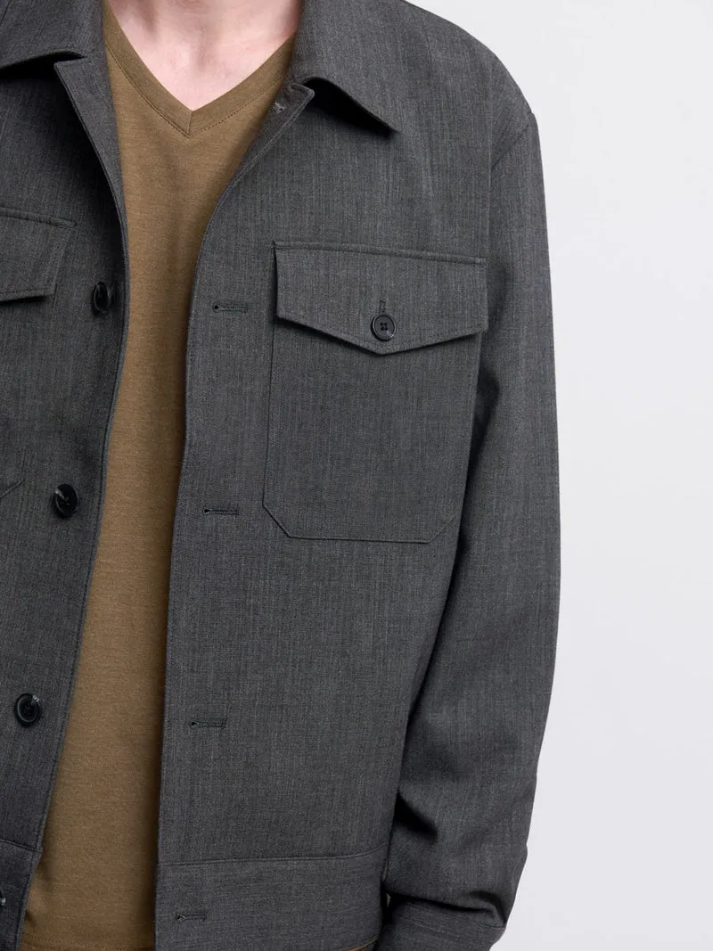 Surchemise regular chiné