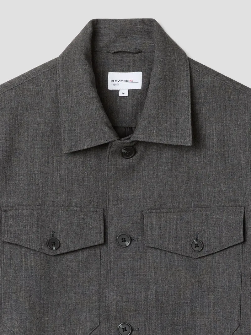 Surchemise regular chiné