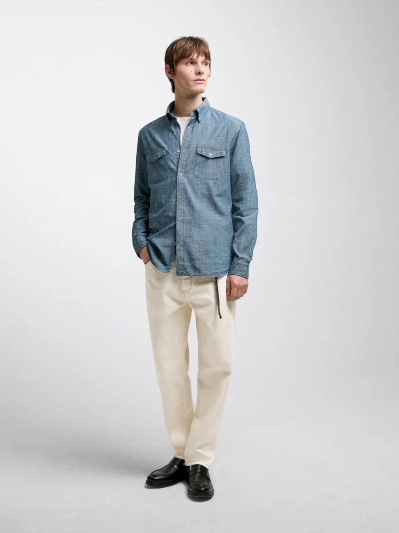 Chemise slim chiné - L'atelier