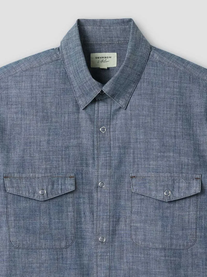 Chemise slim chiné - L'atelier