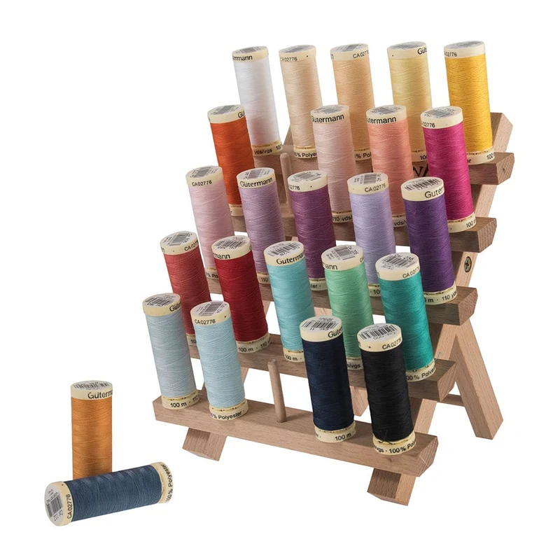 Milward | Présentoir en bois de 25 bobines | Bois de Hêtre