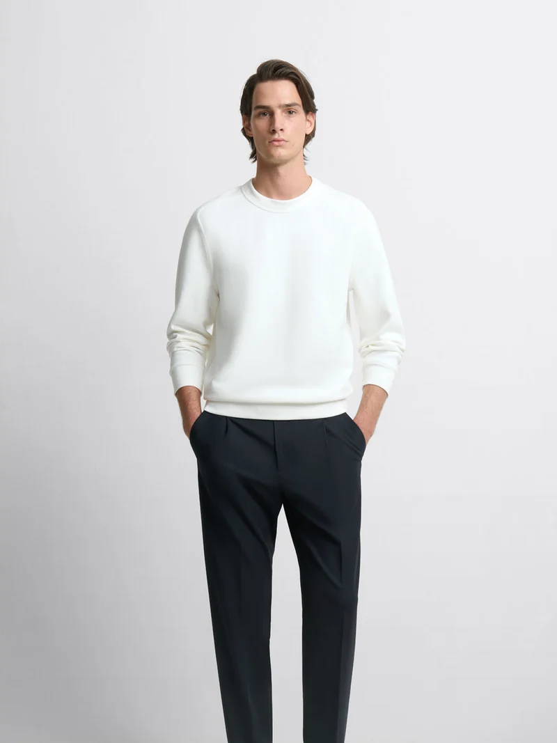 Sweat regular col rond