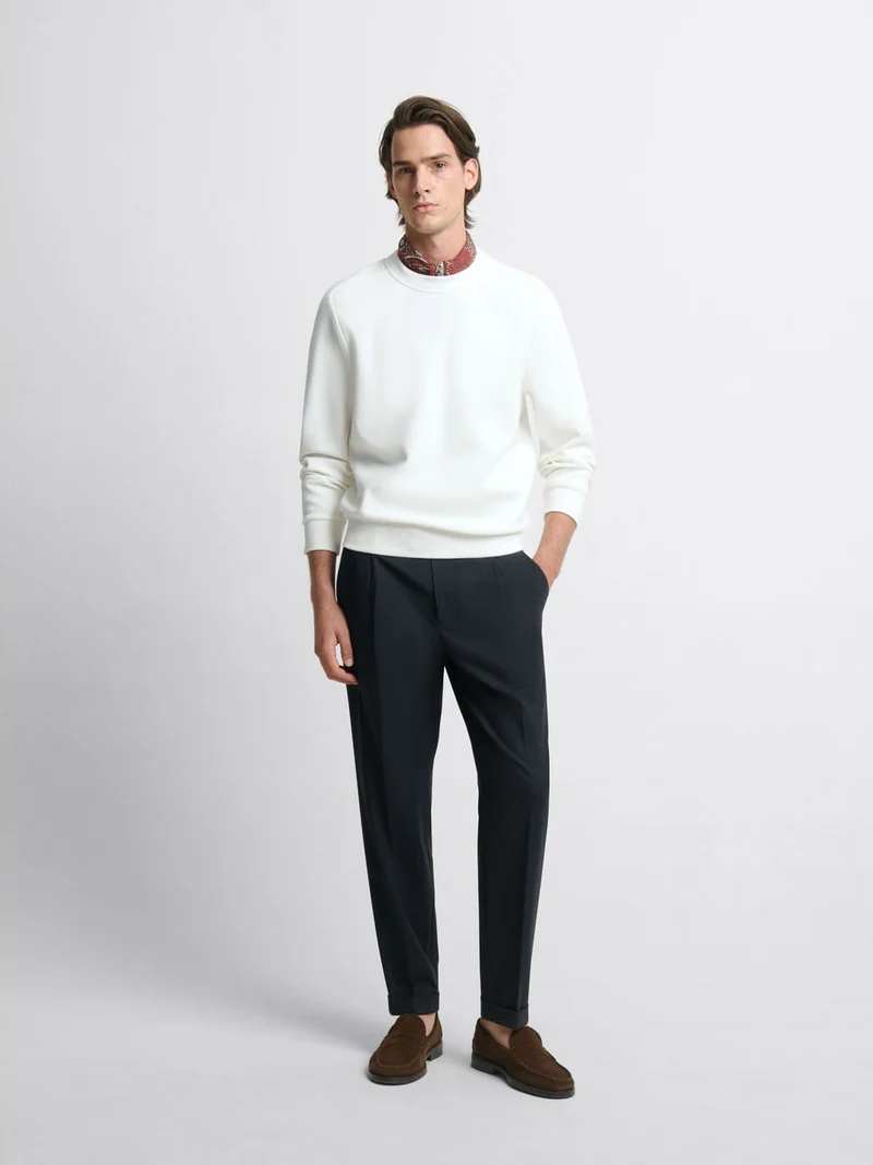 Sweat regular col rond