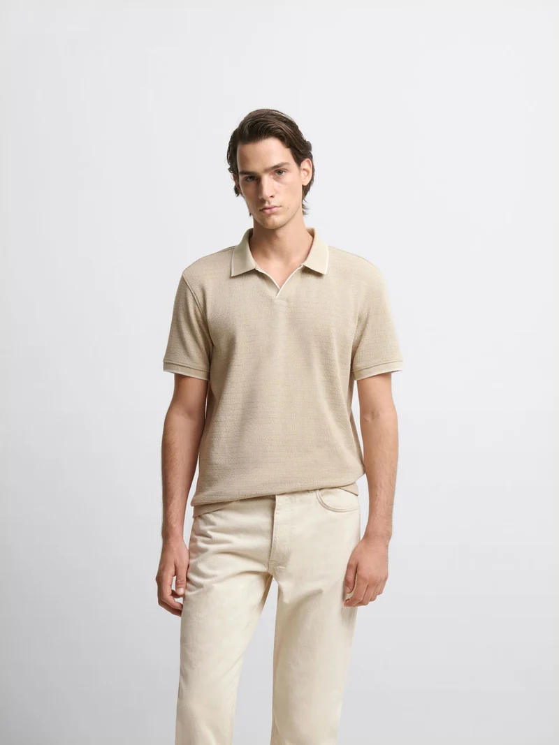 Polo col ouvert regular