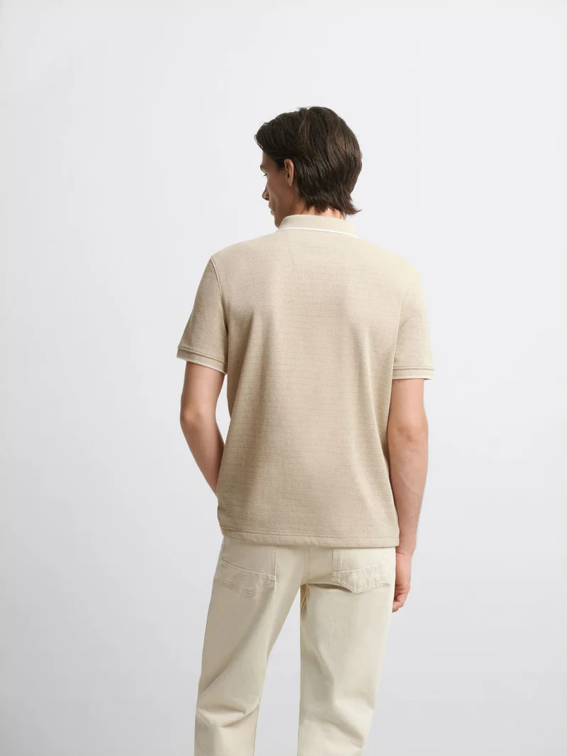 Polo col ouvert regular
