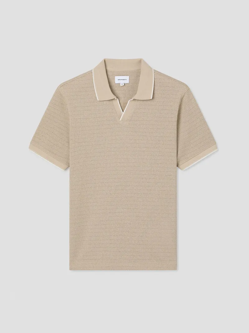 Polo col ouvert regular