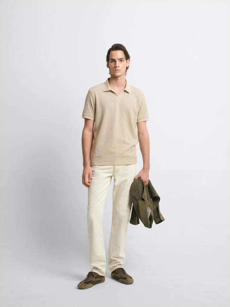 Polo col ouvert regular