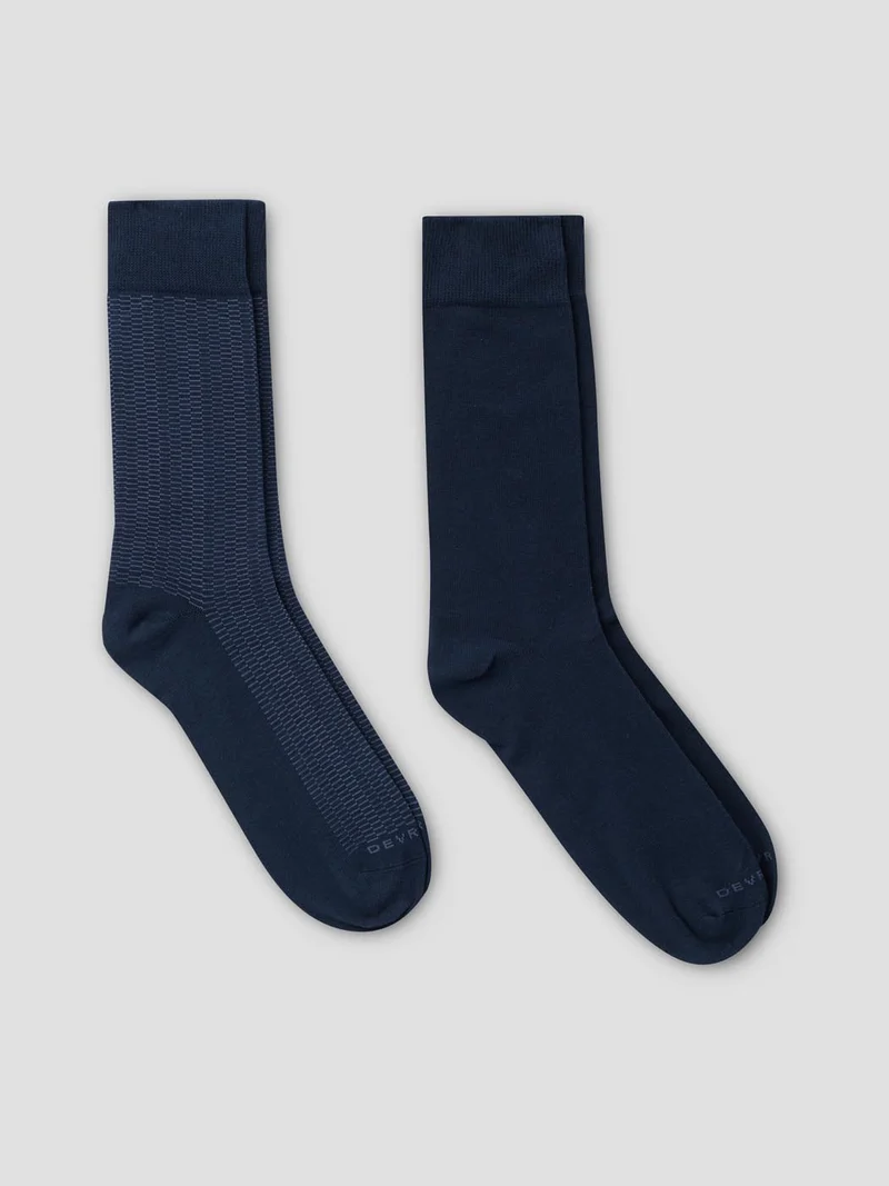 Lot de 2 paires de chaussettes à motifs